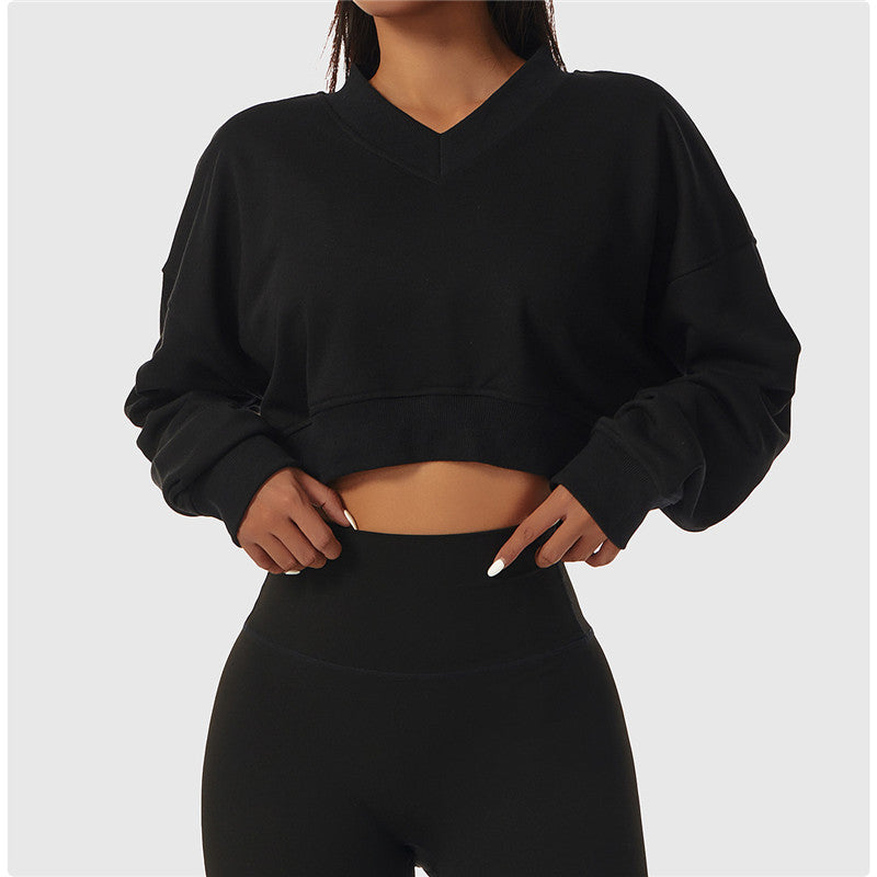 Crop Donna con scollo a V