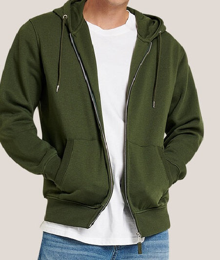 Felpa Cappuccio Zip Basic