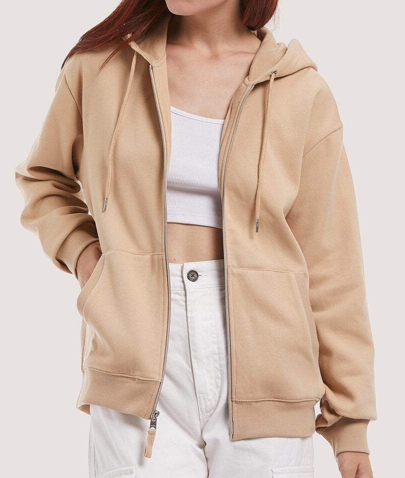Felpa Cappuccio Zip basic