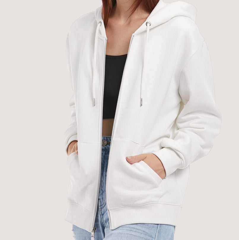 Felpa Cappuccio Zip basic