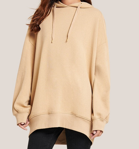 Felpa Cappuccio Donna Over size