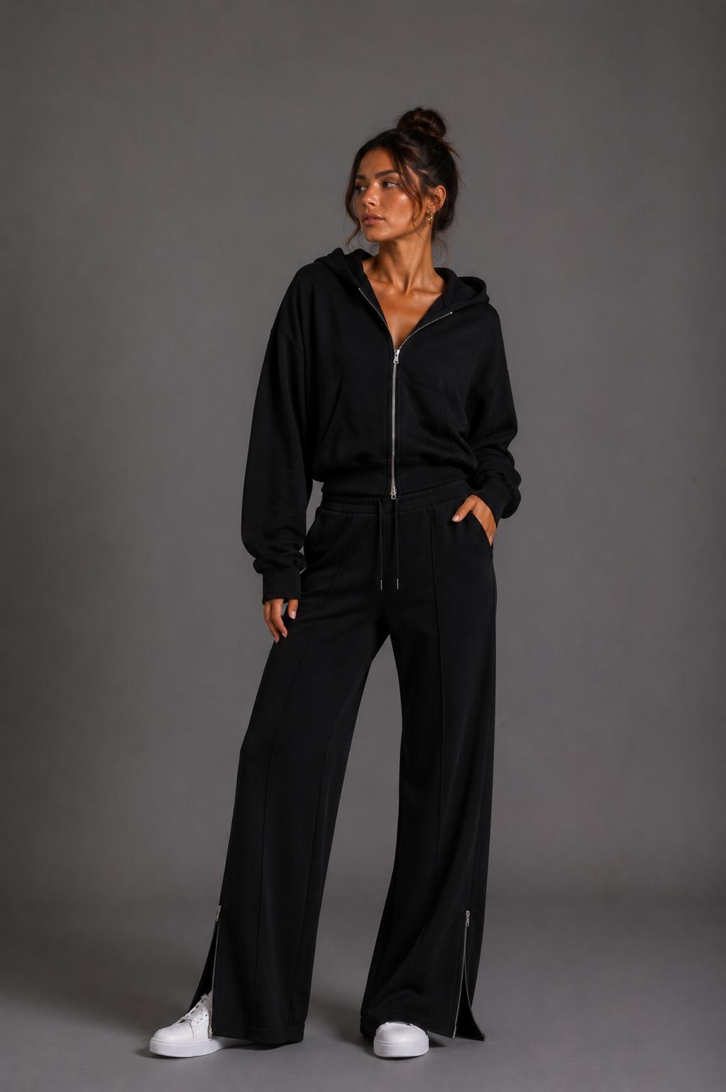 Tuta Crop Donna Zip