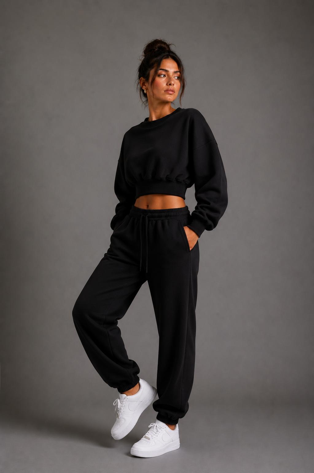 Tuta Crop Donna girocollo