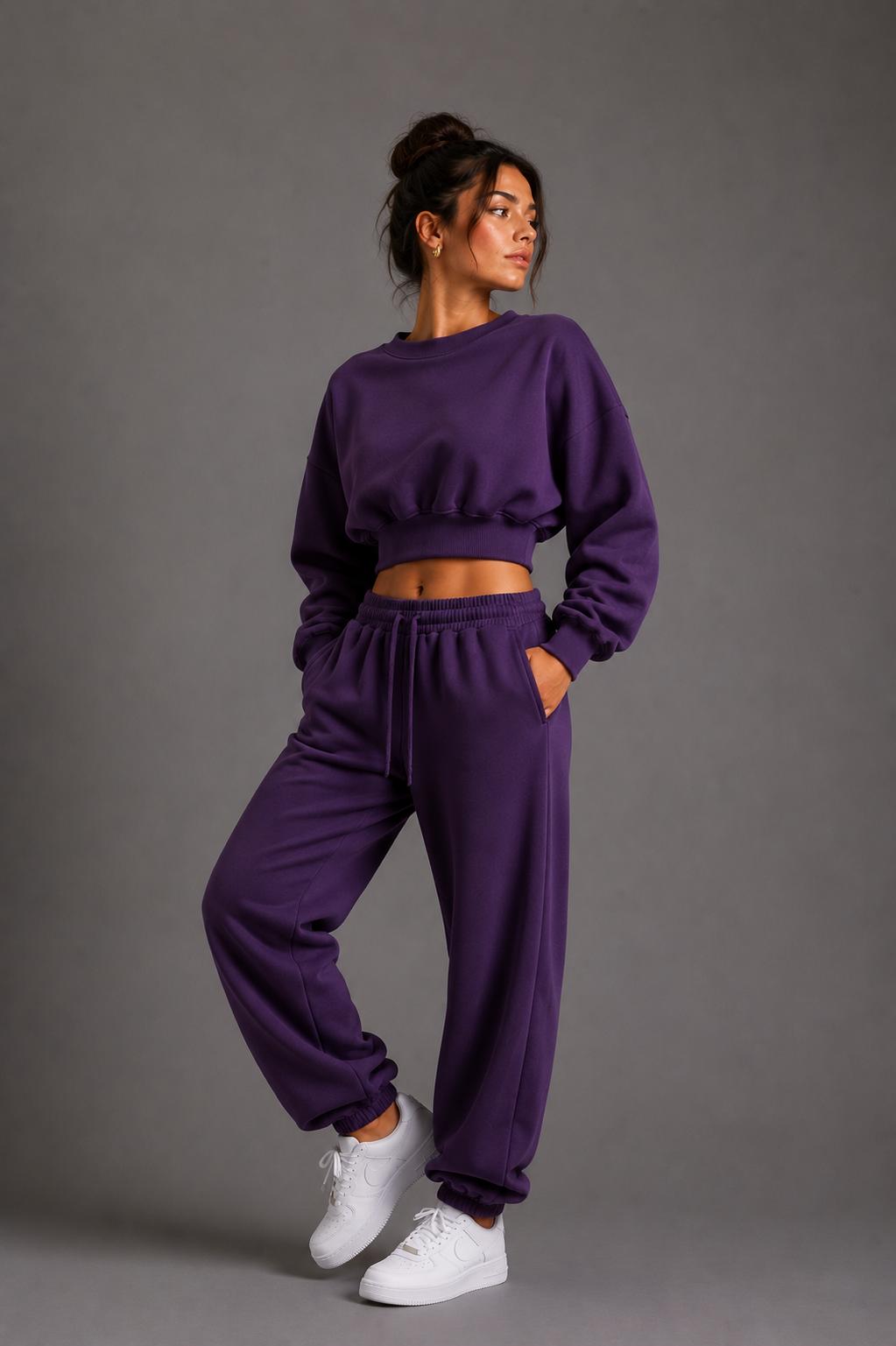 Tuta Crop Donna girocollo