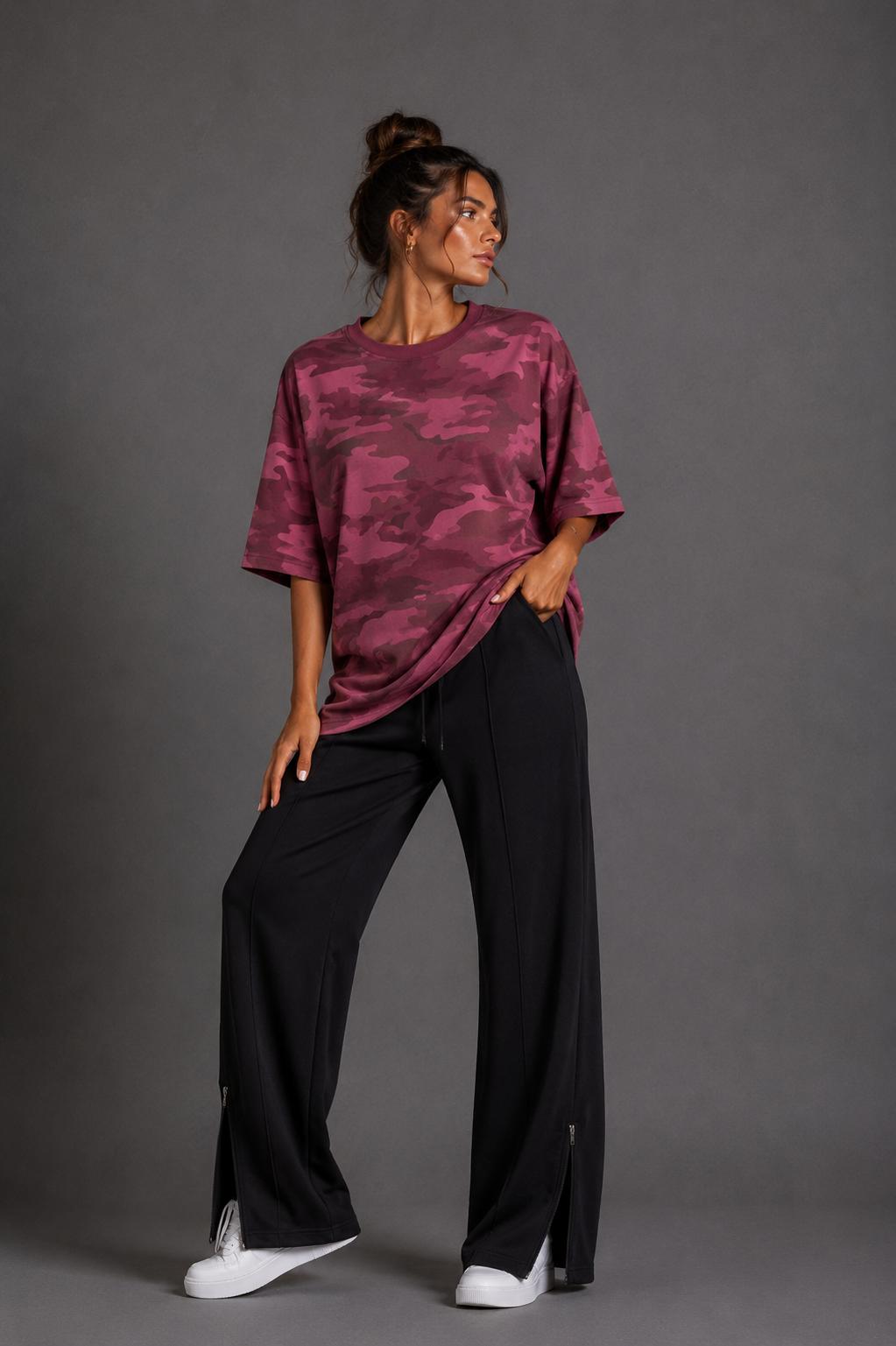 T.Shirt Donna camouflage  in jersey 100% cotone