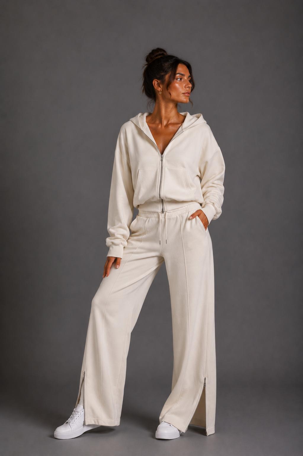 Tuta Crop Donna Zip