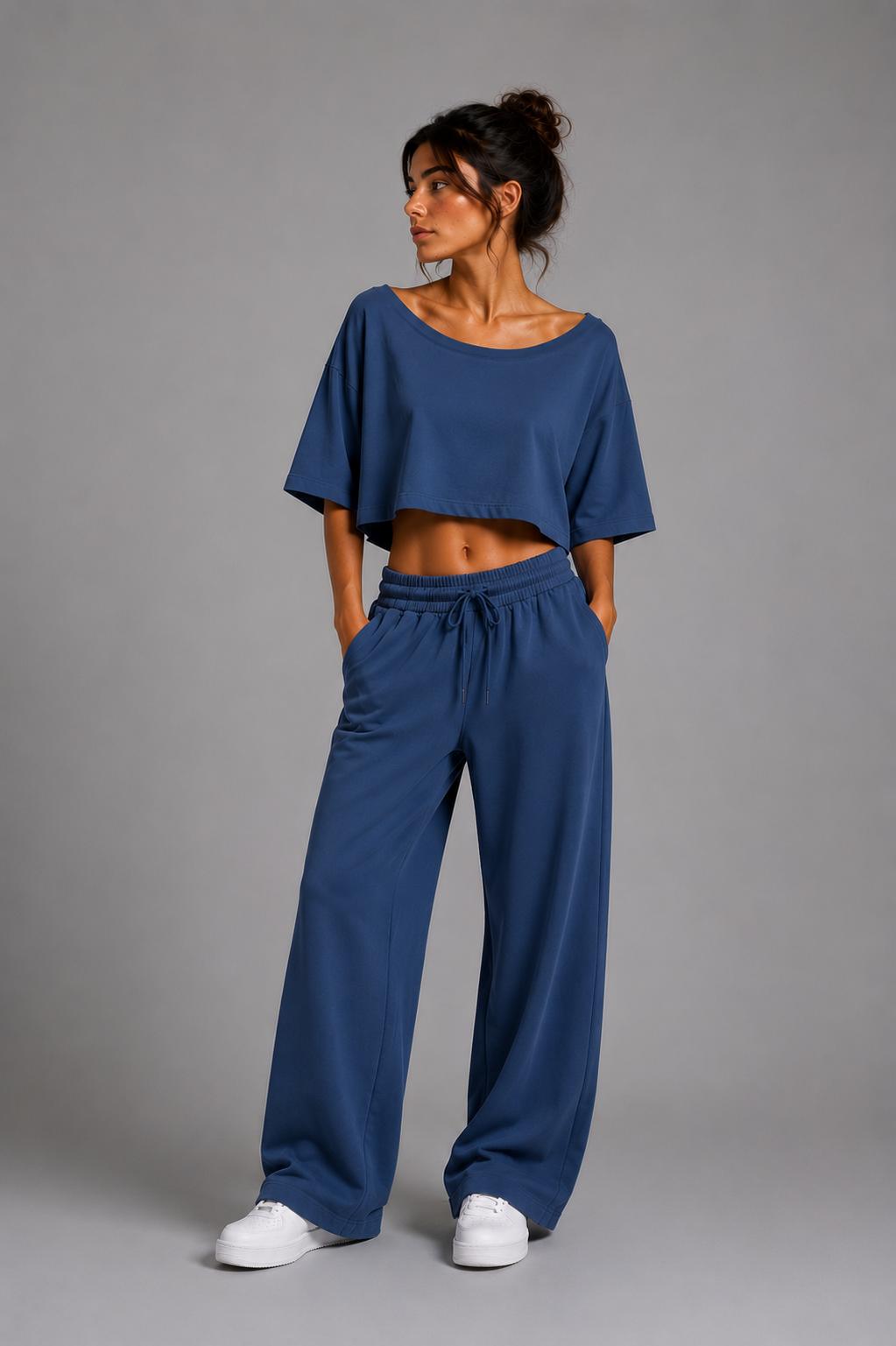 T Shirt crop manica corta Donna